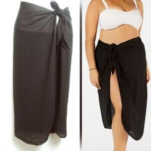 Dotti Sarong Skirt Cover Up Size Average Black